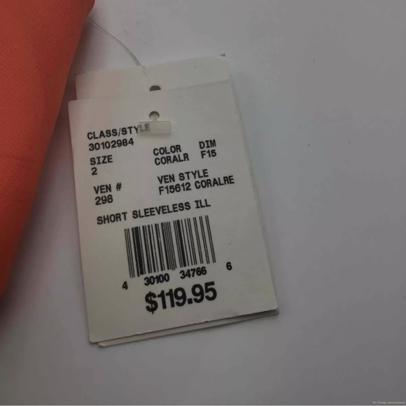 New with Tags David's Bridal Peach Formal Dress 2 - Picture 6 of 6